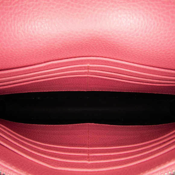 Pre-Loved Balenciaga Grained Calfskin Motocross Classic Wallet on Chain - Picture 4 of 11